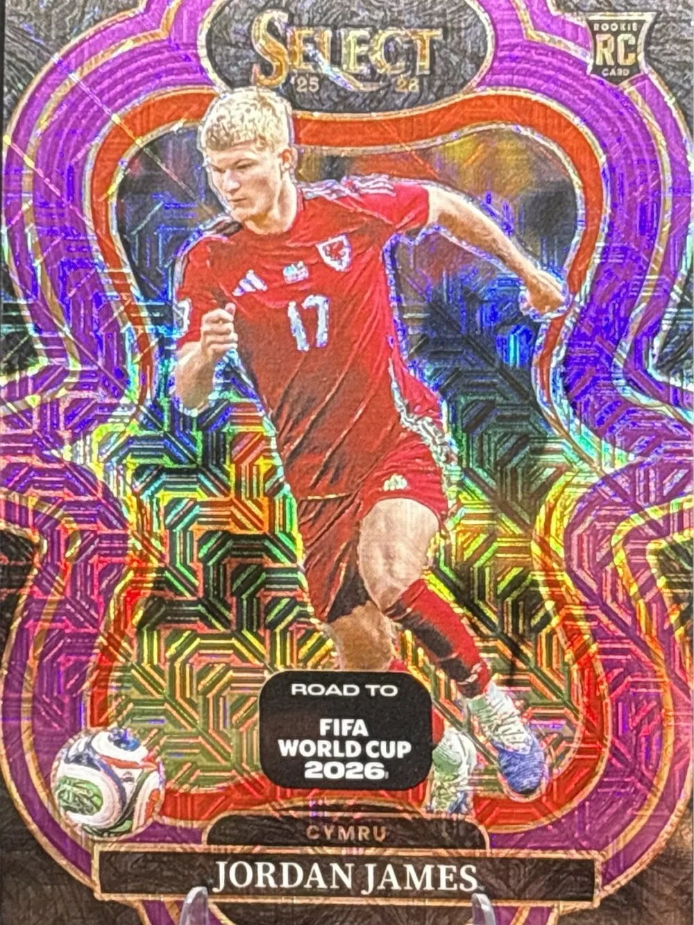 Panini Select Jordan James Pink Holo Prizm Rookie Card
